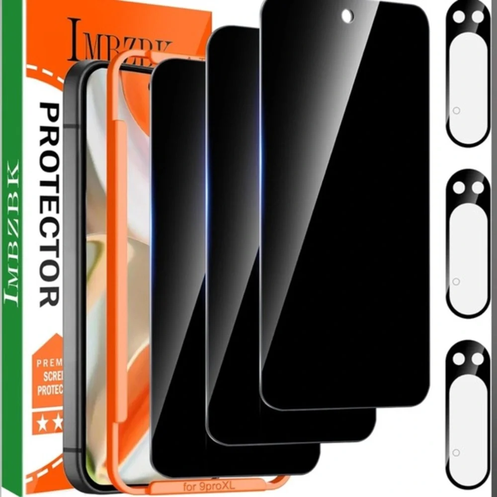 3 Pack Privacy Screen Protector for Google Pixel 9 Pro XL